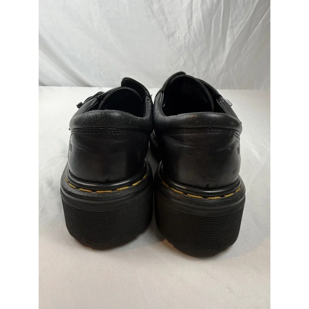 Dr. Martens Size US W8 M7 UK6 9157 Made in England Black Leather Buckle Shoes